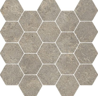 Pavimento rivestimento mosaico 30.3x30.3 in gres in gres porcellanato, superficie e texture ravvicinata del gres