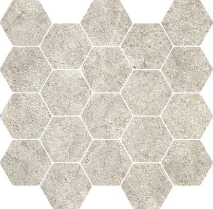 Pavimento rivestimento mosaico 30.3x30.3 in gres in gres porcellanato, superficie e texture ravvicinata del gres