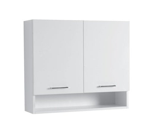 Colavene 27800LB pensile bagno 80x24 H.70 a doppia anta con ripiani bianco lucido