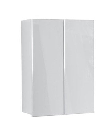 Colavene specchio contenitore 50x24 H.70 doppia anta con 00 Bianco con lavabo e rubinetteria, vista frontale su sfondo neutro