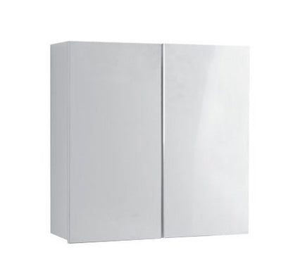 Colavene specchio contenitore 60x24 H.70 doppia anta con ripiani interni bianco