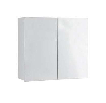 Colavene specchio contenitore 75x24 H.70 doppia anta con ripiani interni bianco