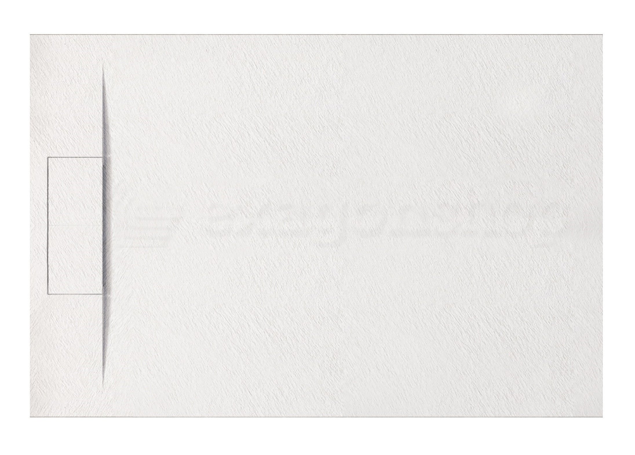 Piatto doccia 120x80 effetto pietra ardesia bianco in smc con piletta e copripiletta Trevi