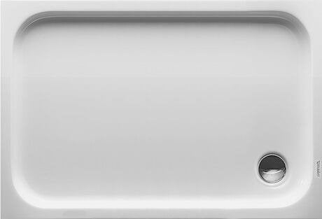 Piatto Doccia 120x80 rettangolare in acrilico sanitario ambientato in box doccia con pareti in vetro