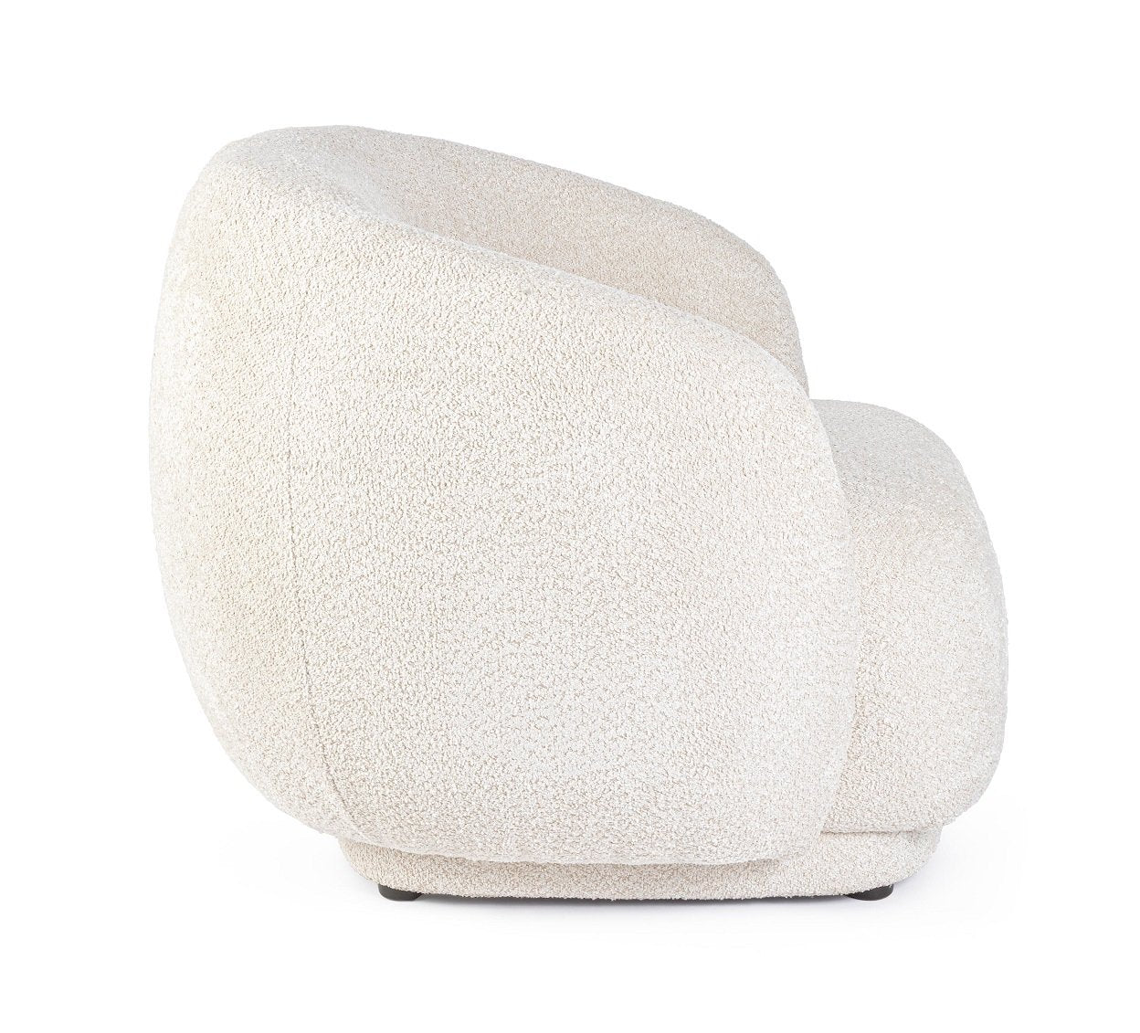 Andrea Bizzotto Tecla Poltrona Effetto Boucle Naturale, dettaglio ravvicinato dei materiali