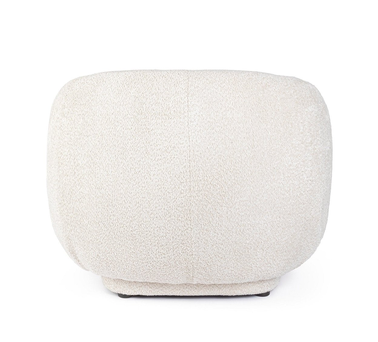 Andrea Bizzotto Tecla Poltrona Effetto Boucle Naturale ambientato in spazio living con arredi coordinati