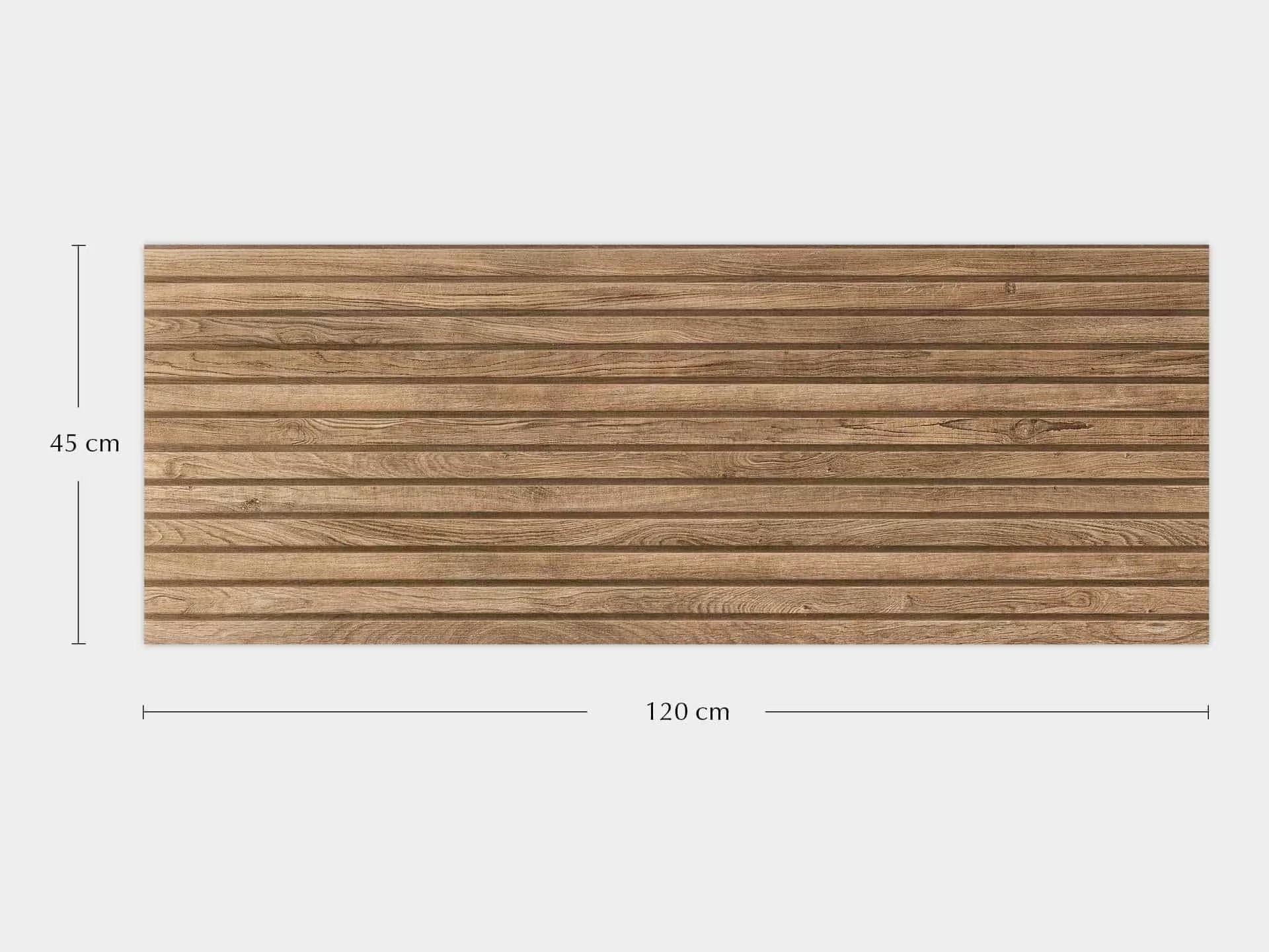 Porcelanosa Lexington rivestimento 45x120 cm effetto legno posata in ambiente arredato, dettaglio della venatura