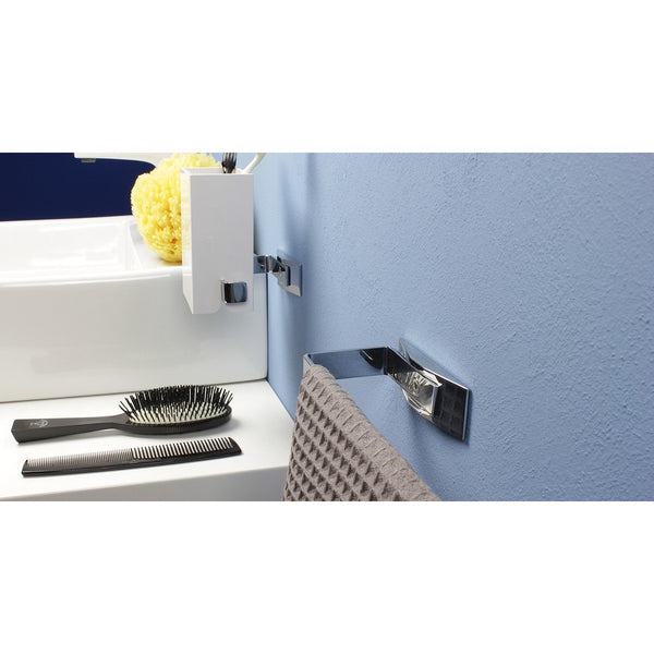 Koh-I-Noor Lem 2.T Portarotolo/Porta Asciugamani 22 cm In Alluminio Cromo