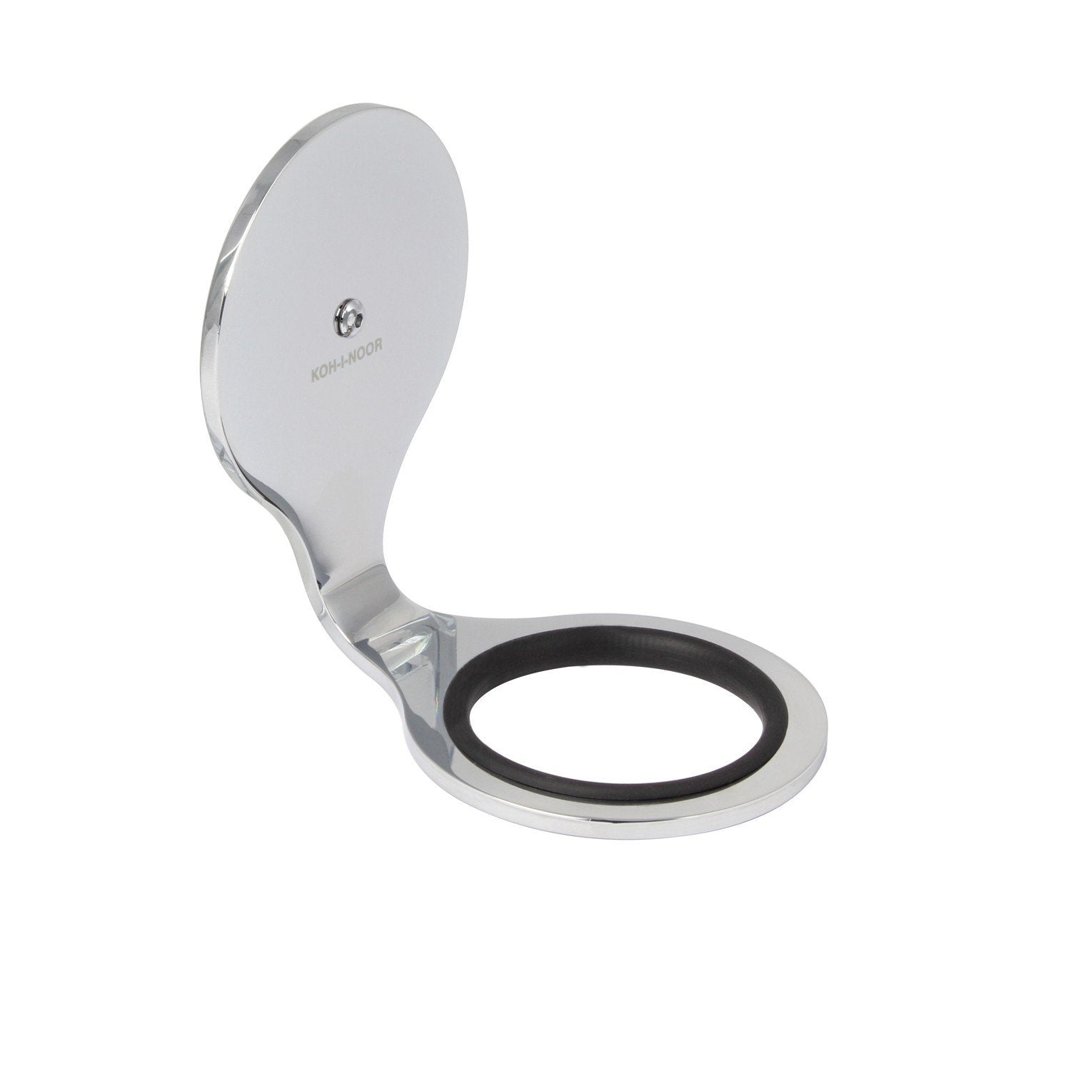 Koh-i-noor LATONDA.T 6525 anello porta asciugacapelli a Cromo Lucido installato in bagno moderno con ante in vetro...