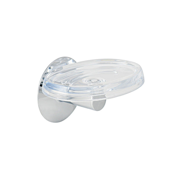 Koh-i-noor serie10 porta sapone da parete ad incollo in abs cromo