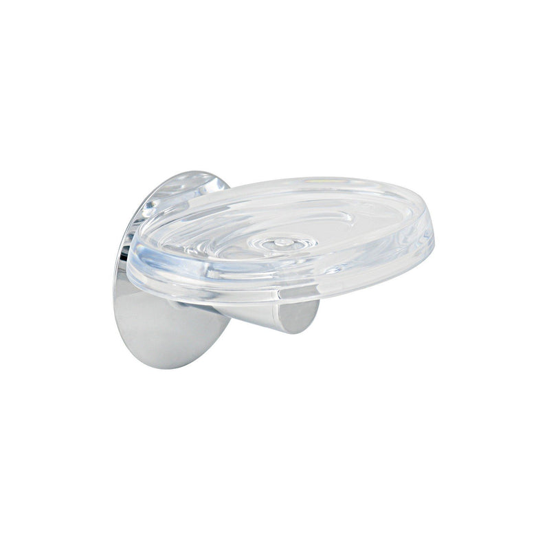 Koh-i-noor serie10 porta sapone da parete ad incollo in abs montato a parete, vista del design e della finitura - Koh I Noor