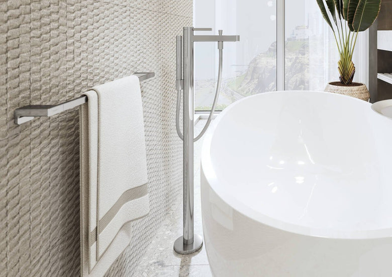 Hansgrohe Addstoris Portasciugamani 64 cm Cromo montato a parete, vista del design e della finitura
