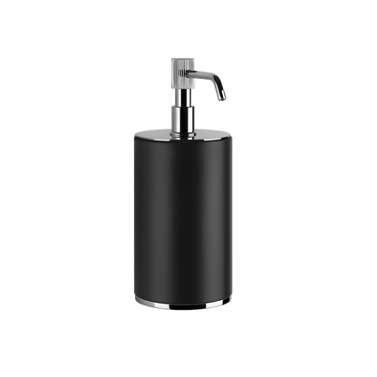 Porta dispenser da appoggio nero cromo Venti20 65438 Gessi