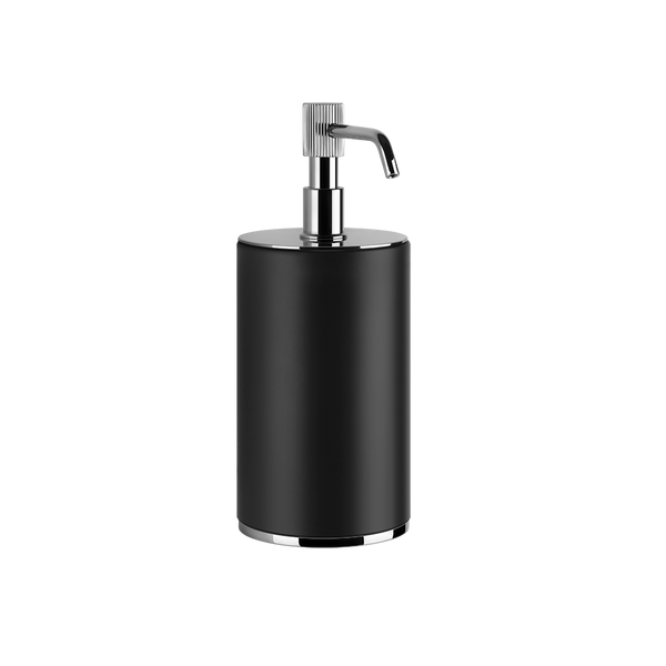 Porta dispenser da appoggio nero cromo Venti20 65438 Gessi