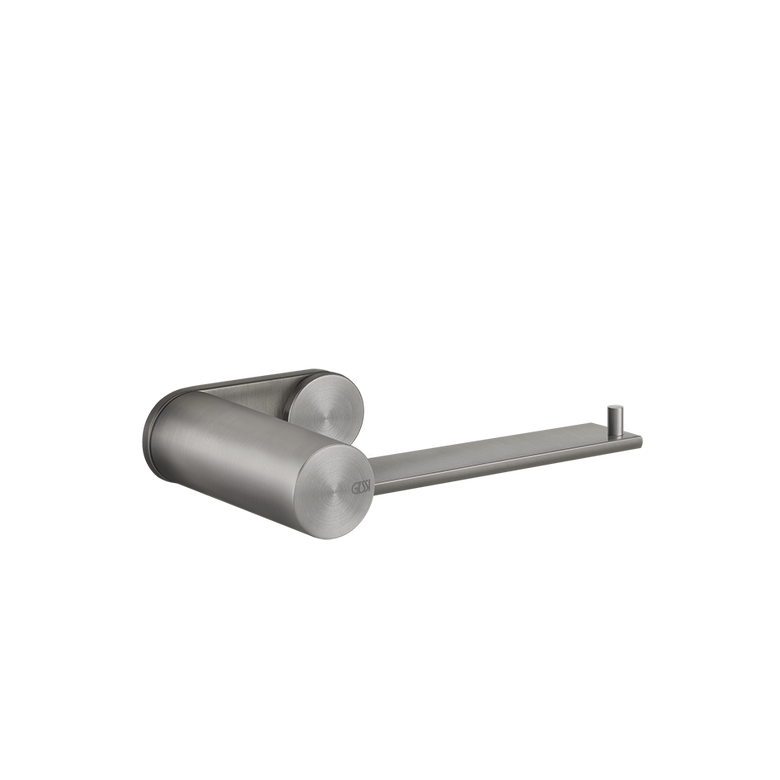 Porta Rotolo A Parete steel brushed Gessi in spazzolato montato a parete, vista del design e della finitura