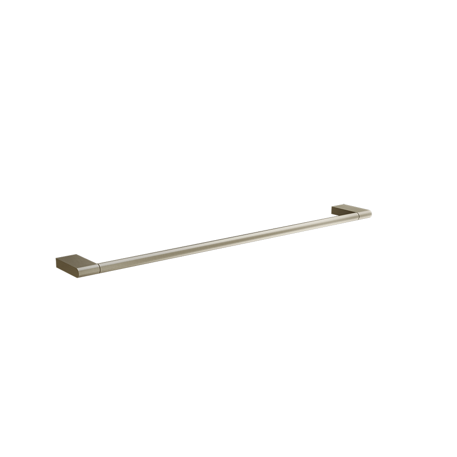 Porta salvietta 60 cm brushed brass pvd origini gessi montato a parete, vista del design e della finitura