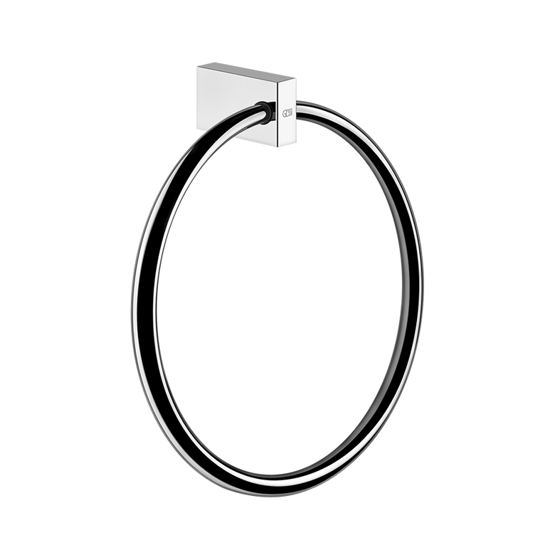 Porta Salvietta ad anello a Parete cromo Rettangolo Gessi montato a parete, vista del design e della finitura