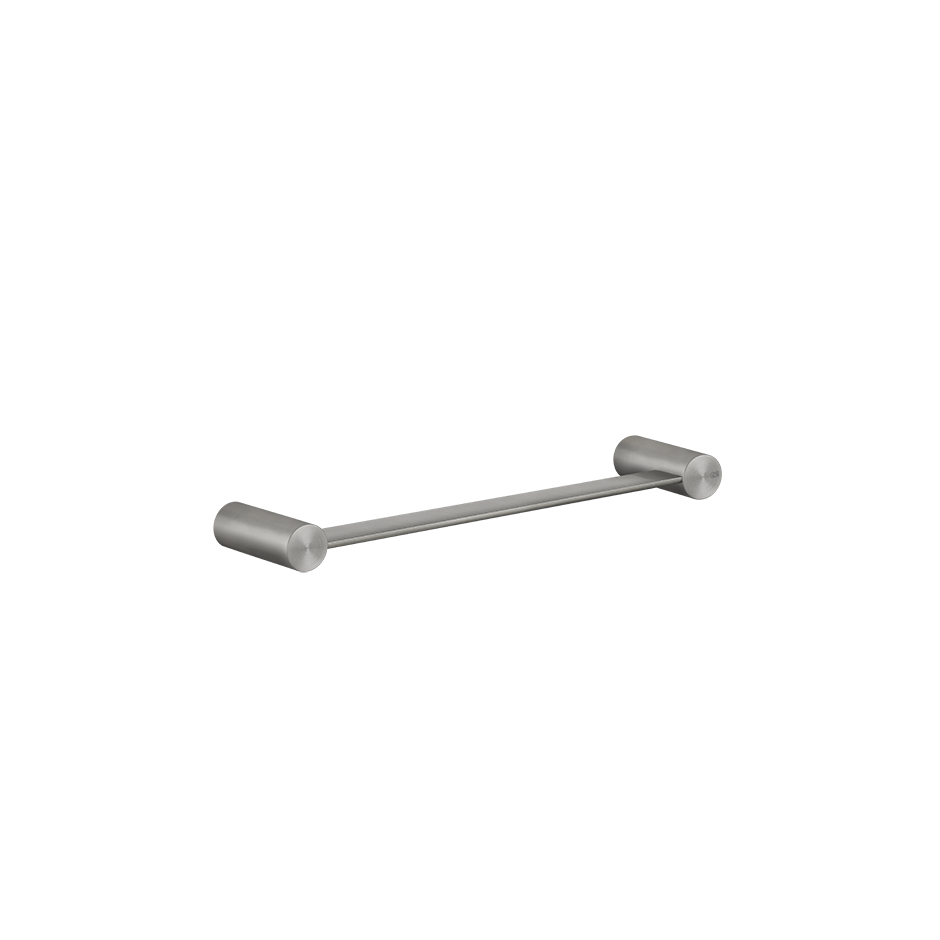 Porta Salviette 30 cm a muro steel brushed Gessi montato a parete, vista del design e della finitura