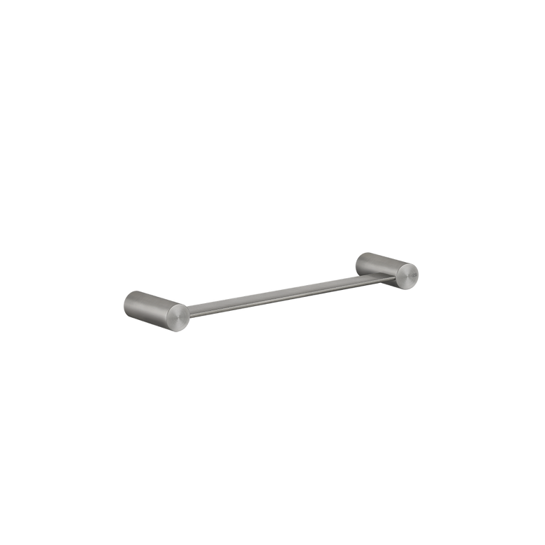 Porta Salviette 30 cm a muro steel brushed Gessi montato a parete, vista del design e della finitura