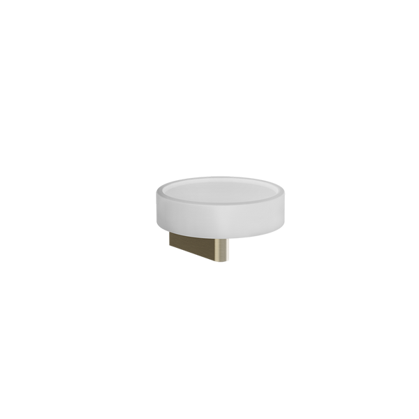 Porta sapone a muro bianco brass brushed 66401 Gessi