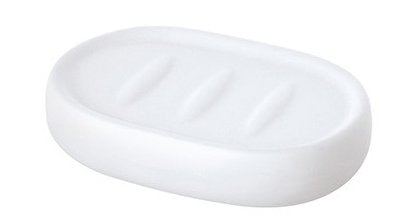 Porta sapone da appoggio in ceramica bianco Sidney
