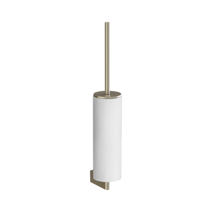 Porta scopino a muro bianco brass brushed pvd 66419 Gessi