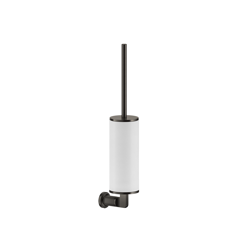 Porta scopino wc a parete bianco black xl inciso 58519 gessi
