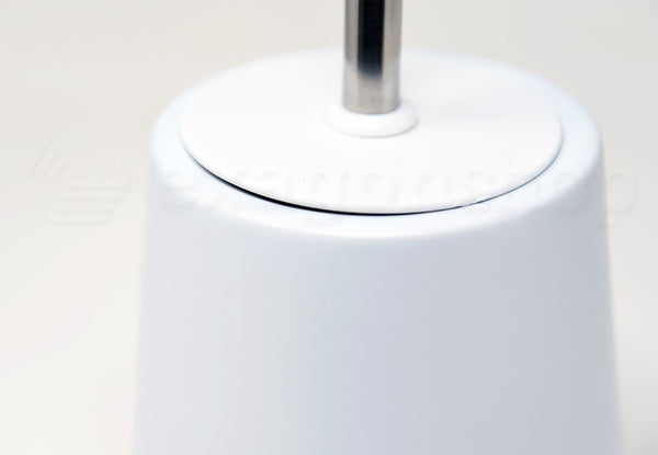 Porta scopino wc da pavimento in ceramica bianco Sidney
