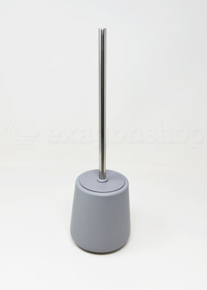 Porta scopino wc da pavimento in ceramica grigio Sidney