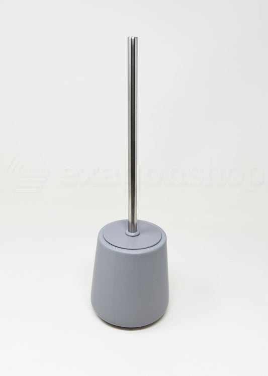 Porta scopino wc da pavimento in ceramica grigio Sidney
