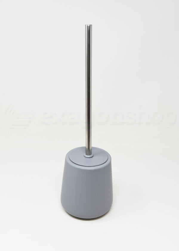 Porta scopino wc da pavimento in ceramica grigio Sidney