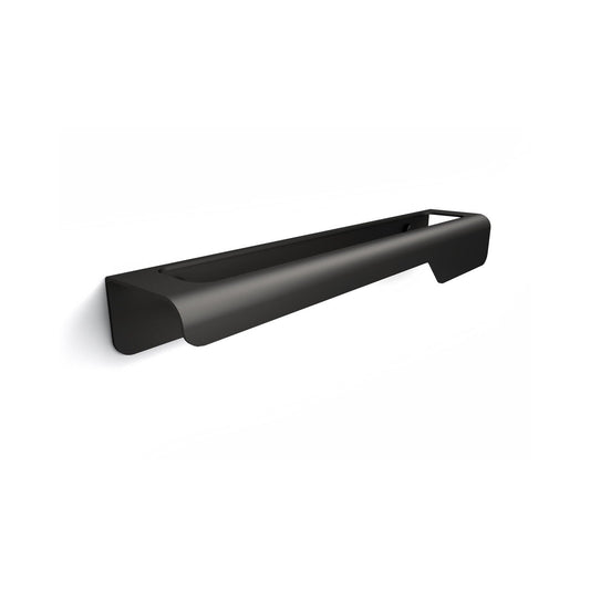 Koh-i-noor Piega 7507n portasciugamani 33 cm a muro in acciaio nero opaco