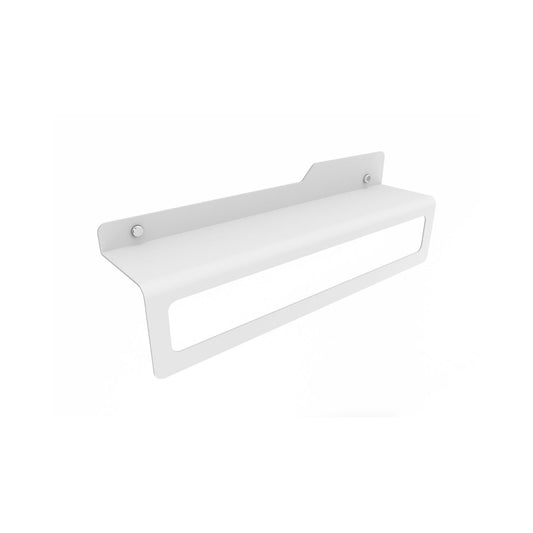Koh-i-noor Piega 7530V portasciugamani 45 con mensola portaoggetti in acciaio bianco opaco