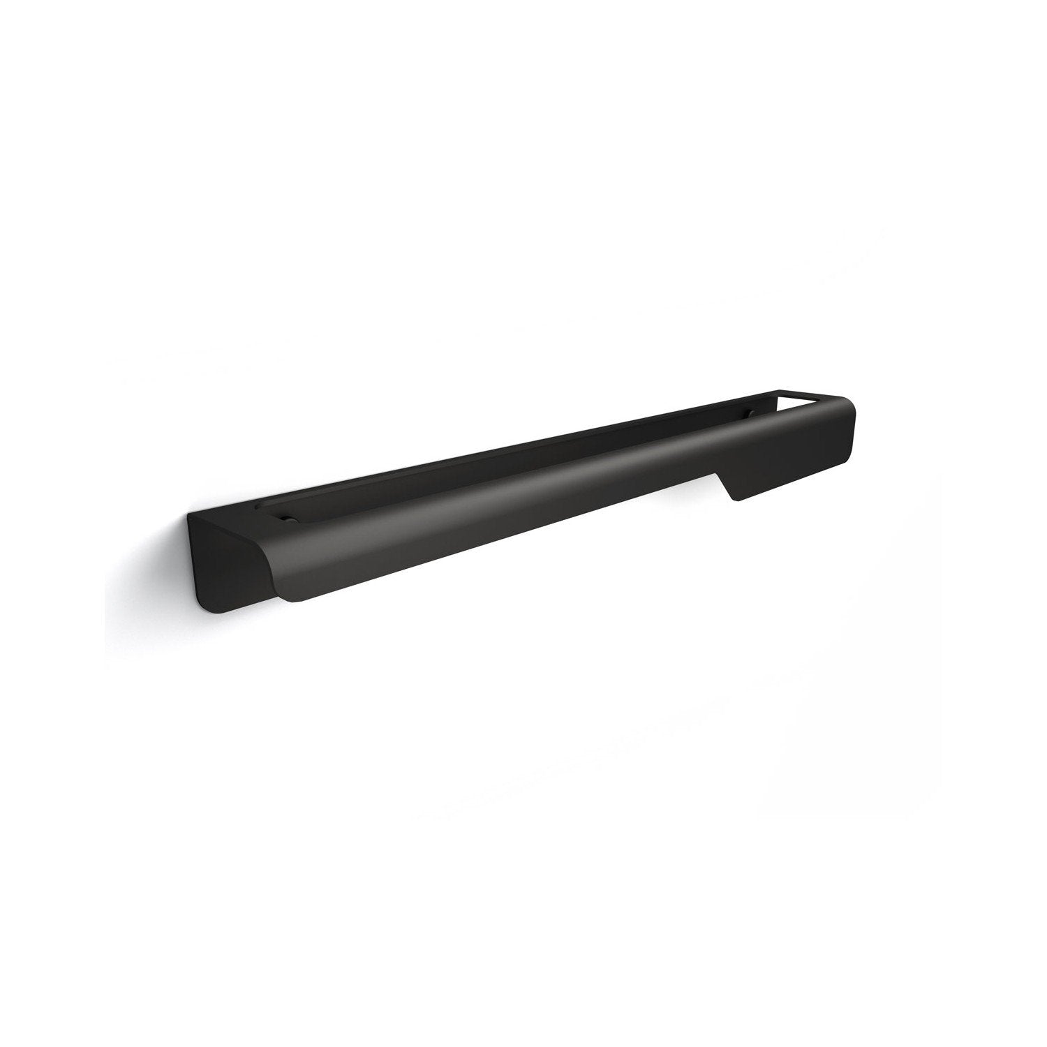 Koh-i-noor Piega 7504n portasciugamani 45 cm a muro in acciaio nero opaco