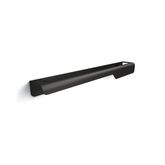 Koh-i-noor Piega 7504n portasciugamani 45 cm a muro in acciaio nero opaco