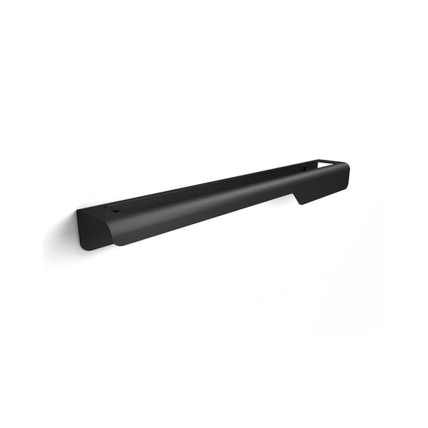 Koh-i-noor Piega 7504n portasciugamani 45 cm a muro in acciaio nero opaco