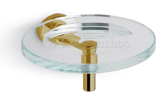 Portasapone 13 cm a parete soft gold Bertocci Cinquecento 0501