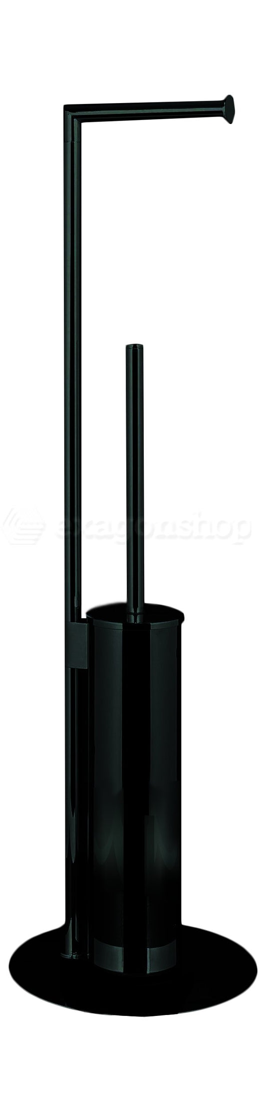 Colombo design mini b40180nm piantana portarotolo portascopino nero opaco