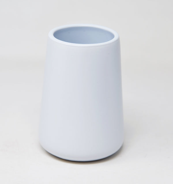 Portaspazzolino in ceramica bianco Sidney