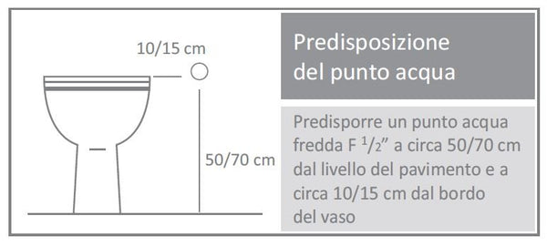 Idroscopino wc con pulsante presa acqua e Flessibile antitorsione cromo lucido Click J3300 Arvag