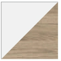 Mobile bagno 80x46 quercia effetto legno con lavabo Gaia con lavabo e rubinetteria, vista frontale su sfondo neutro...