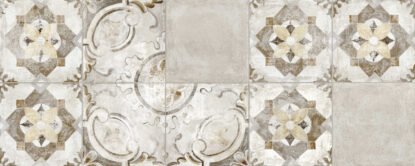 Rivestimento decoro 20x50 in pasta bianca 8,5mm beige Ragno, superficie e texture ravvicinata del gres