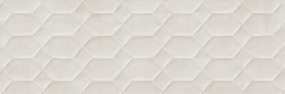 Rivestimento 40x120 in pasta bianca 8 mm struttura 3D bee in resina, superficie e texture ravvicinata del gres