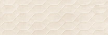 Rivestimento 40x120 in pasta bianca 8 mm struttura 3D bee 02 Avorio in resina, superficie e texture ravvicinata del gres