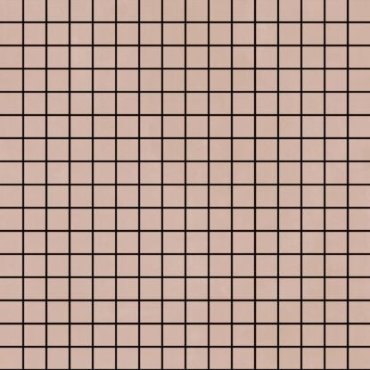 Rivestimento mosaico 40x40 in pasta bianca 6 mm rosa Ragno in resina, superficie e texture ravvicinata del gres