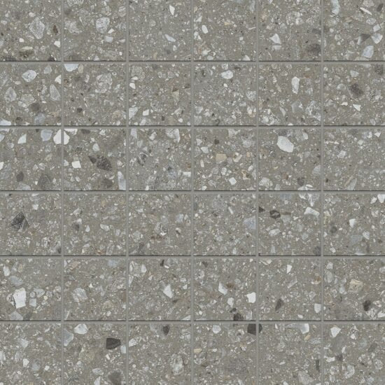 Pavimento rivestimento 30x30 in gres porcellanato 9,5mm rettificato mosaico tessere 5x5 naturale Ragno Realstone Navigli