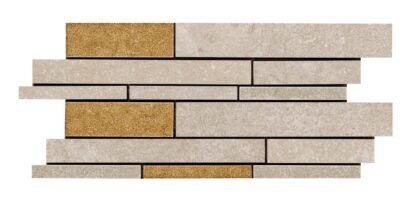 Pavimento rivestimento muretto 15x30 in gres porcellanato, superficie e texture ravvicinata del gres