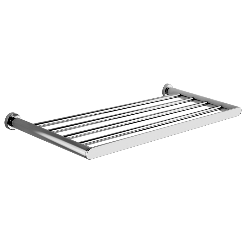 Rack quattro portasalviette 60 cm cromo Emporio Gessi Cromo Lucido montato a parete, vista del design e della finitura