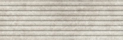 Rivestimento 33x100 in pasta bianca 10mm struttura temple 3D taupe Richmond Ragno