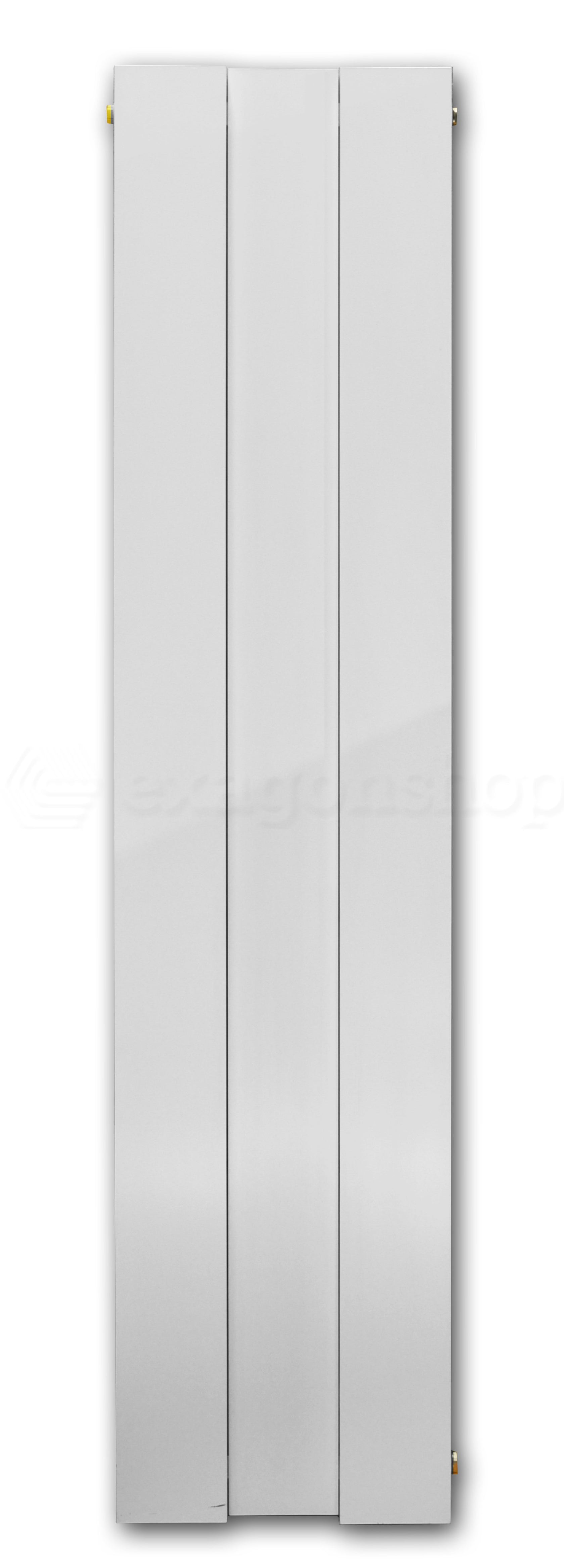 Schema tecnico di installazione di Ridea Piano Shift Radiatore 160x30 Verticale interasse 150 con canna fumaria